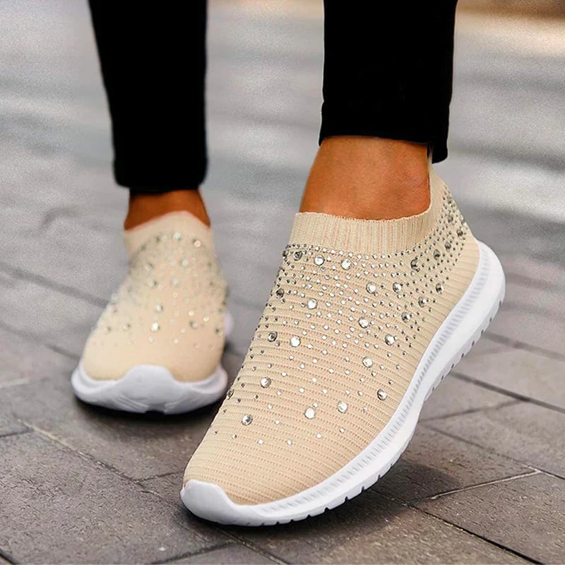 Diamond-studded Sneakers