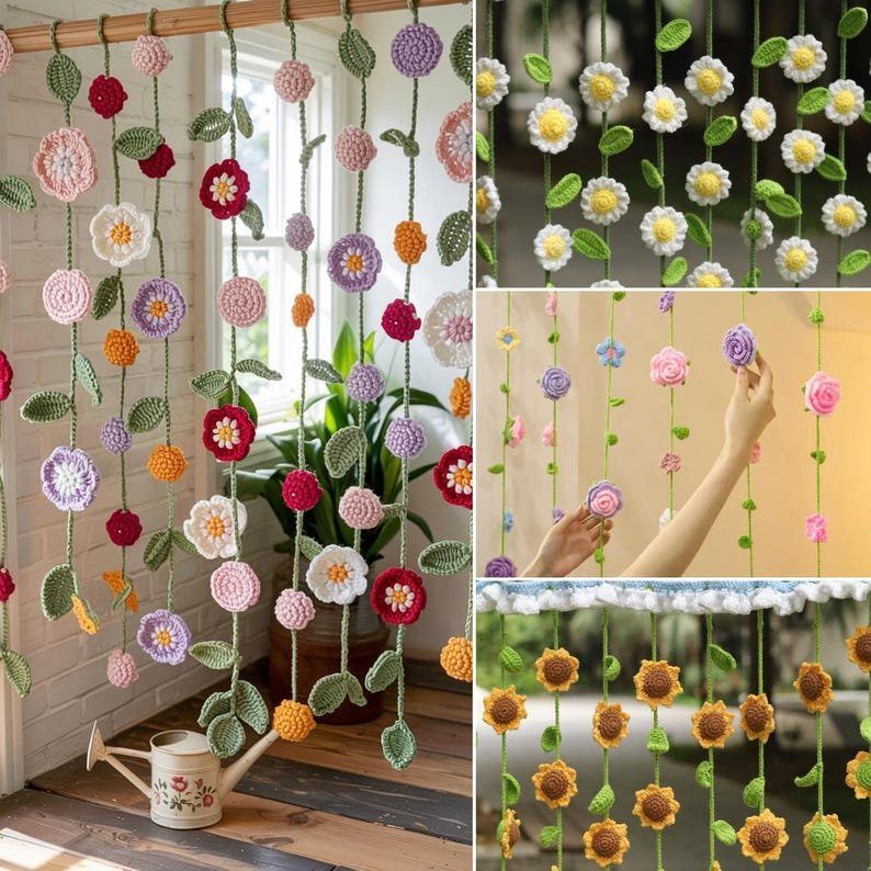 Flower Wind Chime Curtain