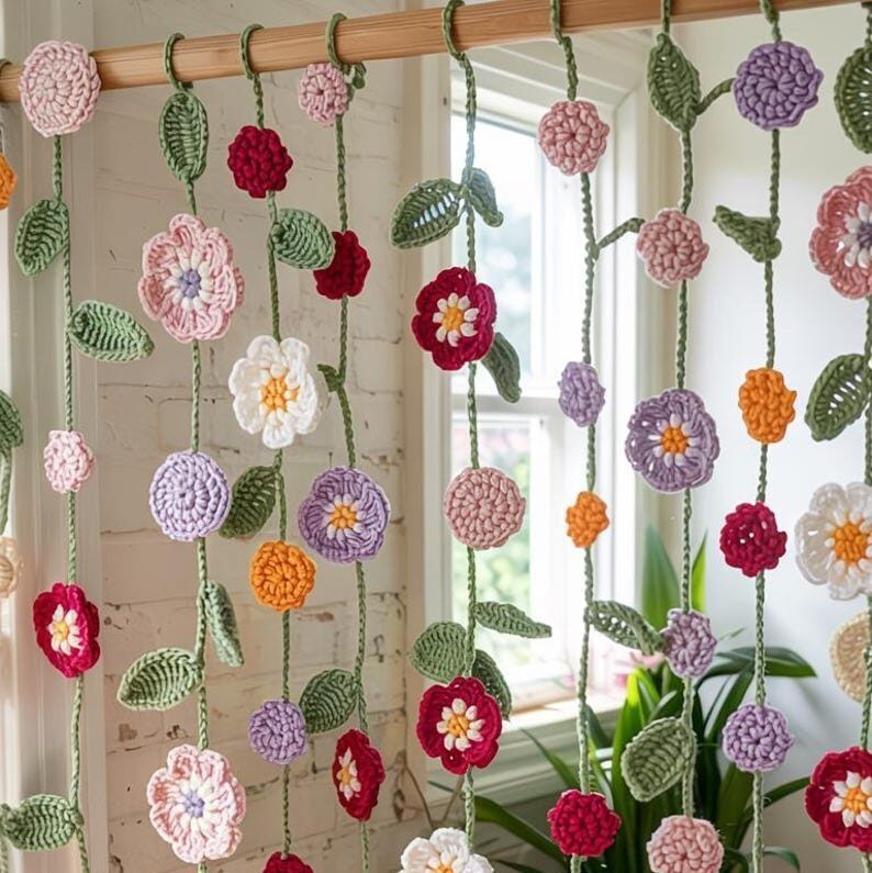 Flower Wind Chime Curtain