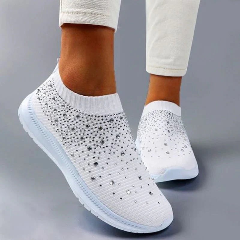 Diamond-studded Sneakers