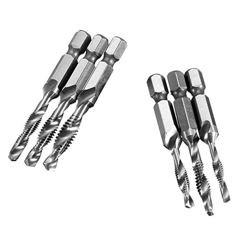 Metric Tap Drill Bits 6PCS (M3 - M10)