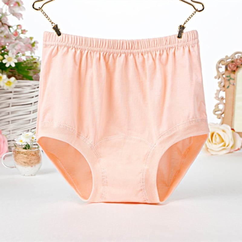 High-Waist Ladies Cotton Panties Plus Sizes💥5pcs Only $24.98 Today🔥