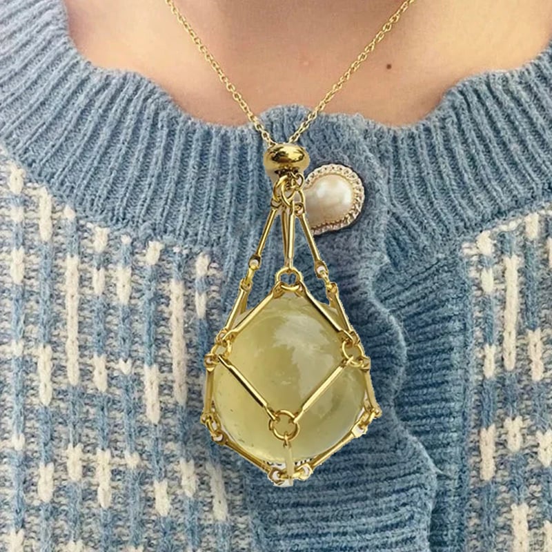 Final Day Sale: Get 70% Off on the 2024 Crystal Stone Holder Necklace!