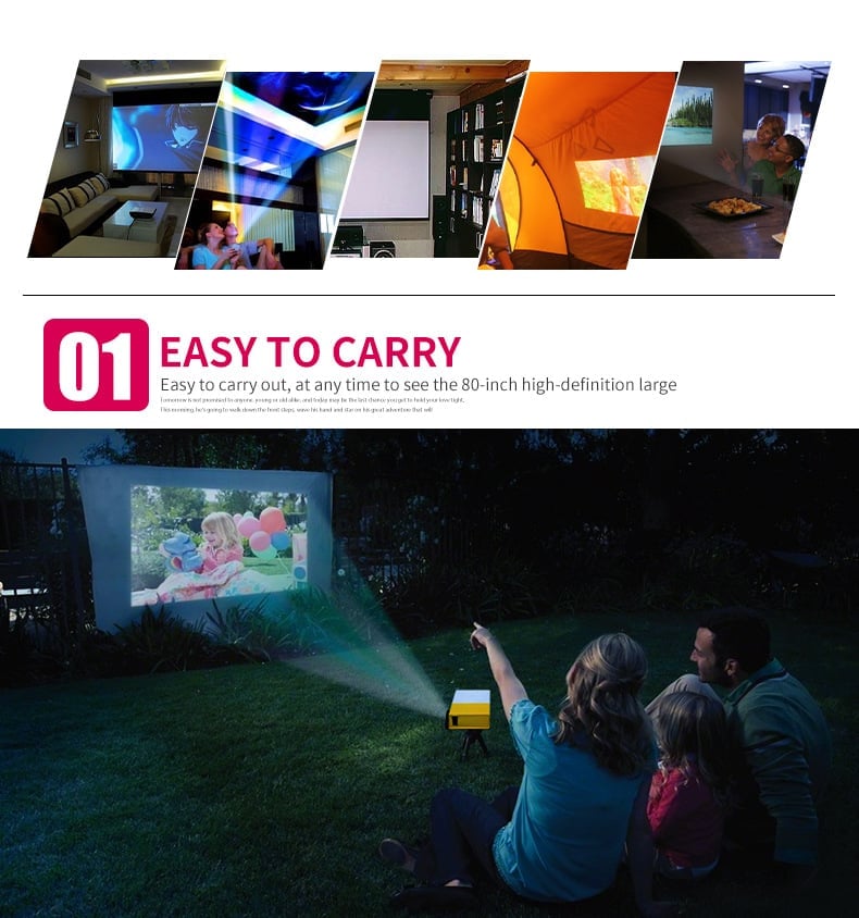 LED Home HD Mini Portable Micro Projector Projector – ourhomemarket.com