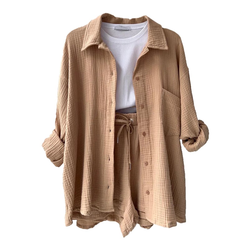 🔥49%OFF🔥Women's Two-piece Long Sleeve Shirt Fashion Casual Suit