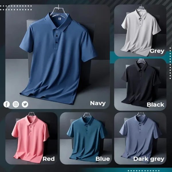 Summer Cool Ice Quick Dry Polo Shirt