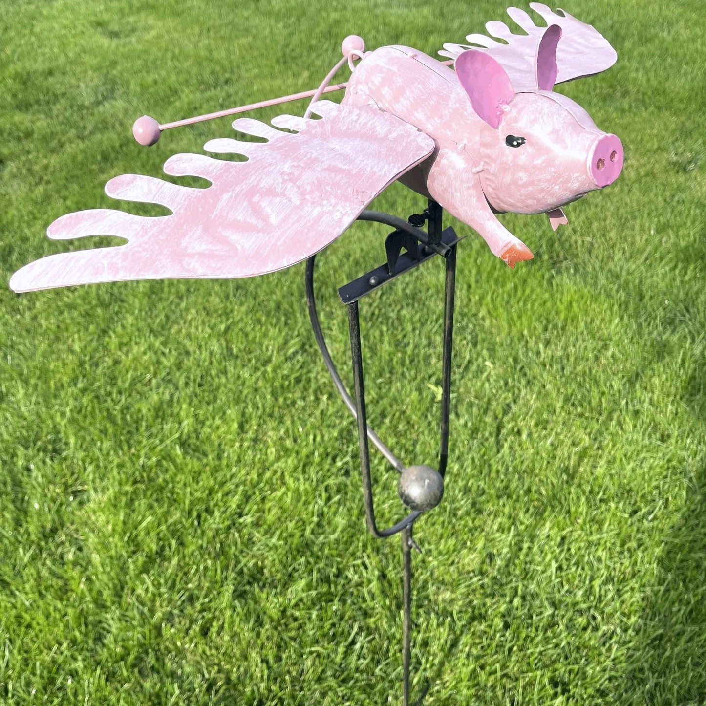 🔥49% OFF —🐷Flying Pig Kinetic Balancing Garden Art Stake