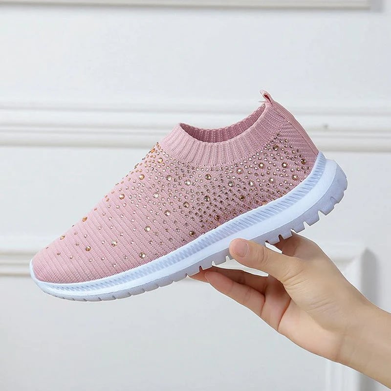 Diamond-studded Sneakers