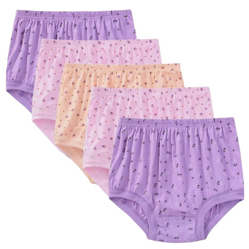 High-Waist Ladies Cotton Panties Plus Sizes💥5pcs Only $24.98 Today🔥