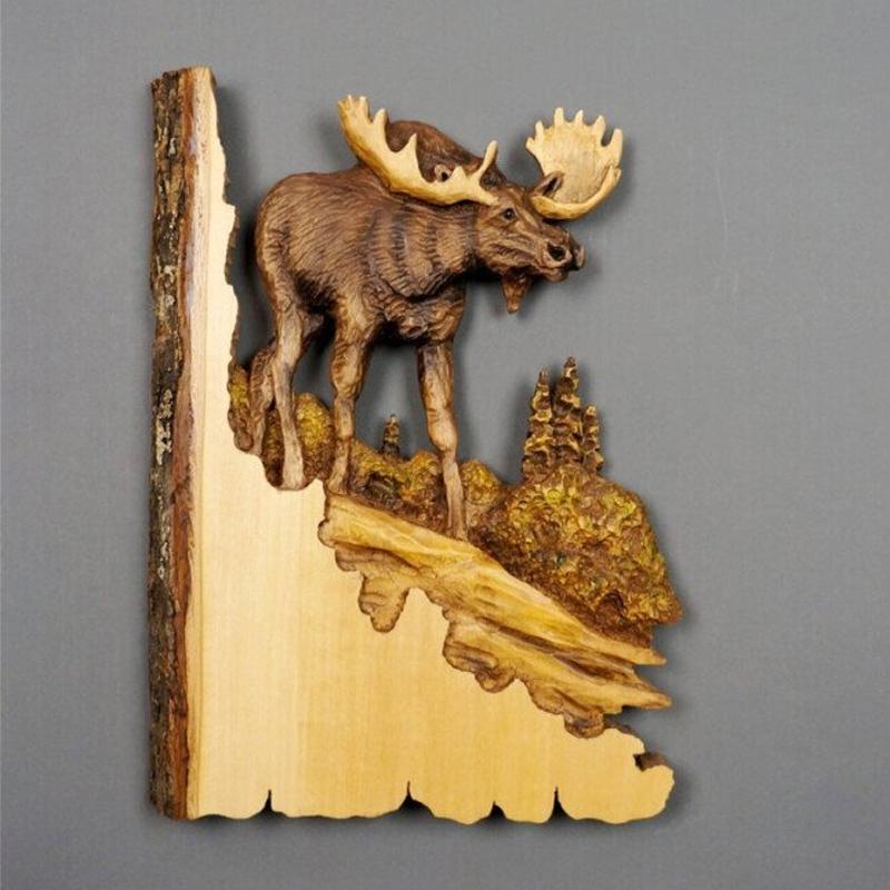 Animal Carving Handcraft Wall Decoration