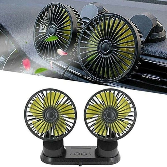 🔥Summer Hot Sale-Double Cooling Car Fan