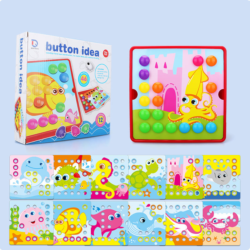 Button Art Toys for Toddlers