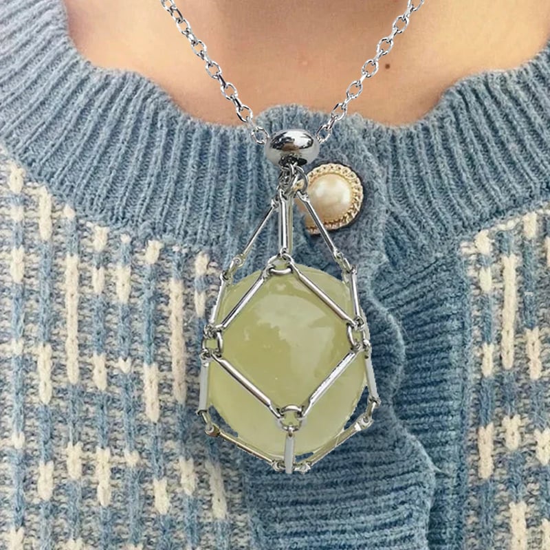 Final Day Sale: Get 70% Off on the 2024 Crystal Stone Holder Necklace!