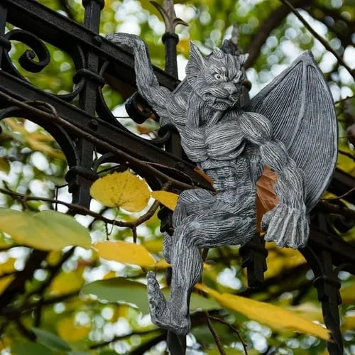 - Dragon Winged Gargoyle Fence Hanger