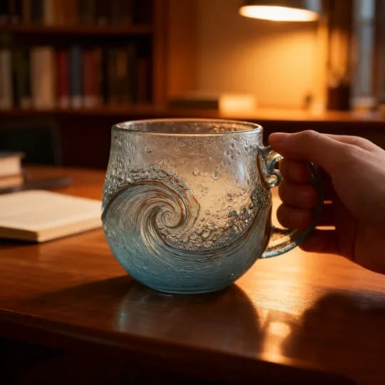 🌊 Sea Glass Wave Mug