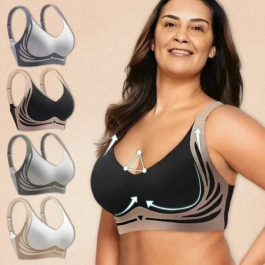 - Buy 1 Get 3 Packs🎁Super gather bra | Wireless Push-up Bra👍No more sagging breasts