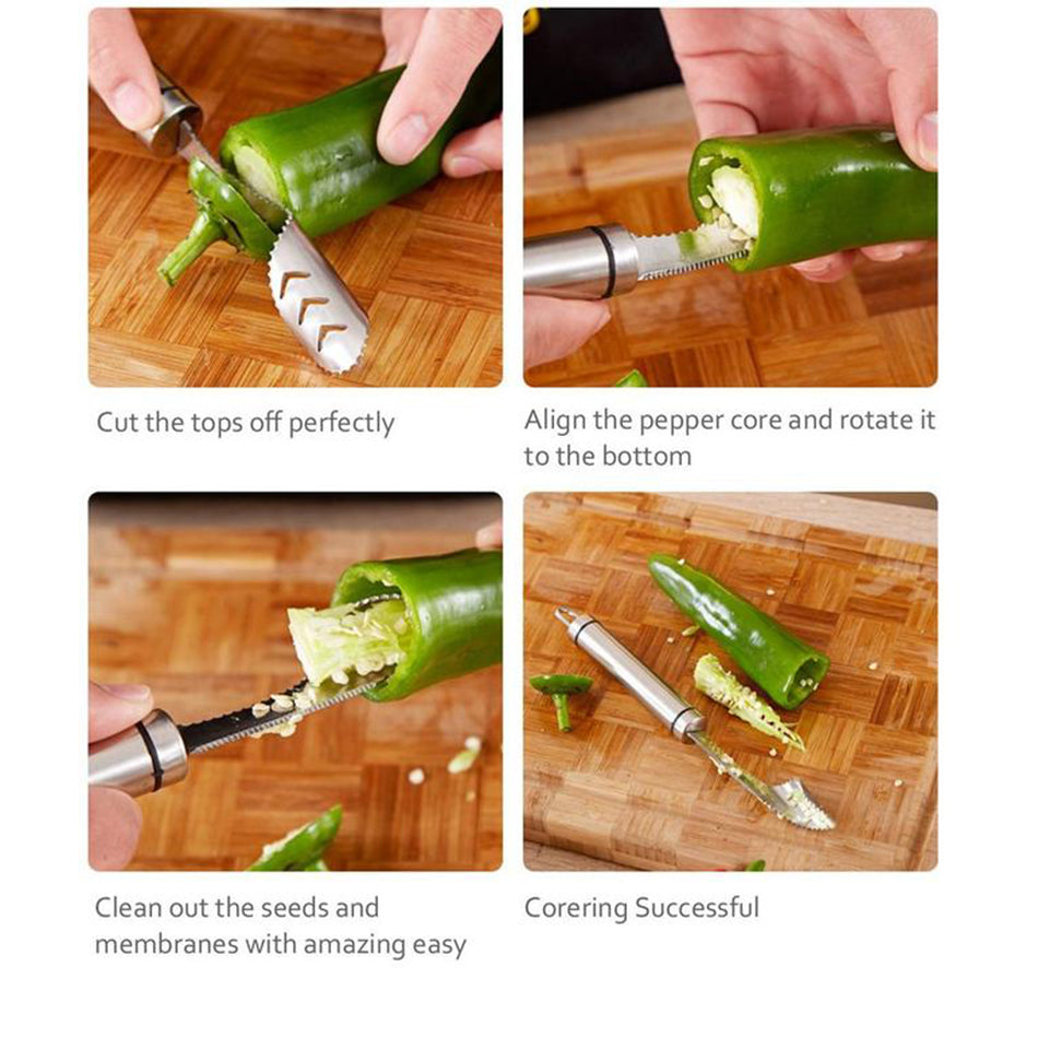 ⏰$9.99 – Pepper Seed Corer