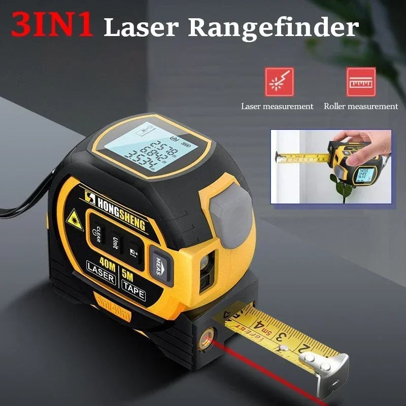 Made in Germany🎉Measuring Sight 3-In-1 Infrared Laser Tape Measuring