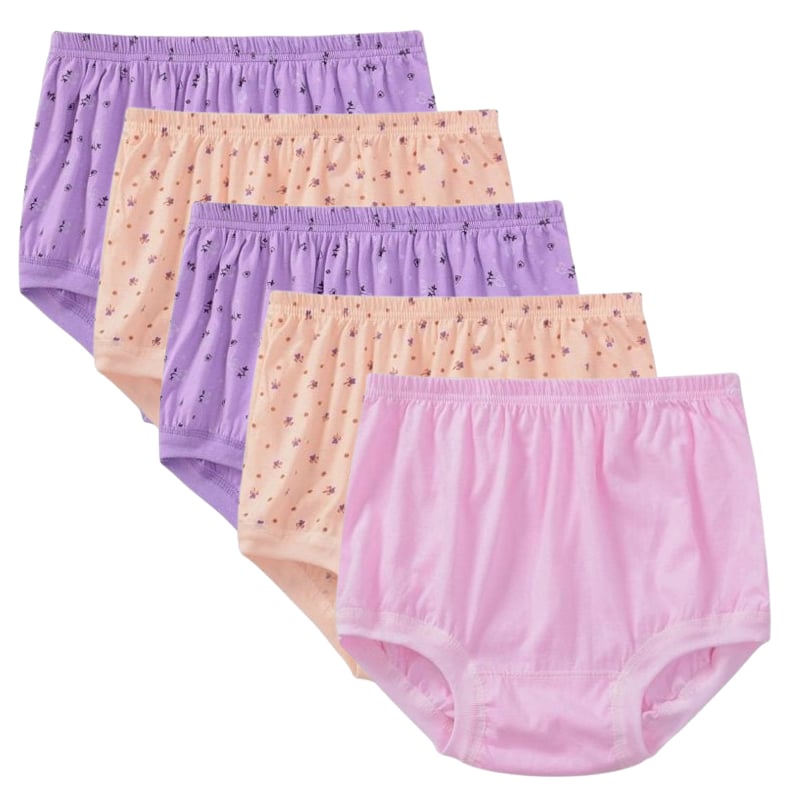 High-Waist Ladies Cotton Panties Plus Sizes💥5pcs Only $24.98 Today🔥