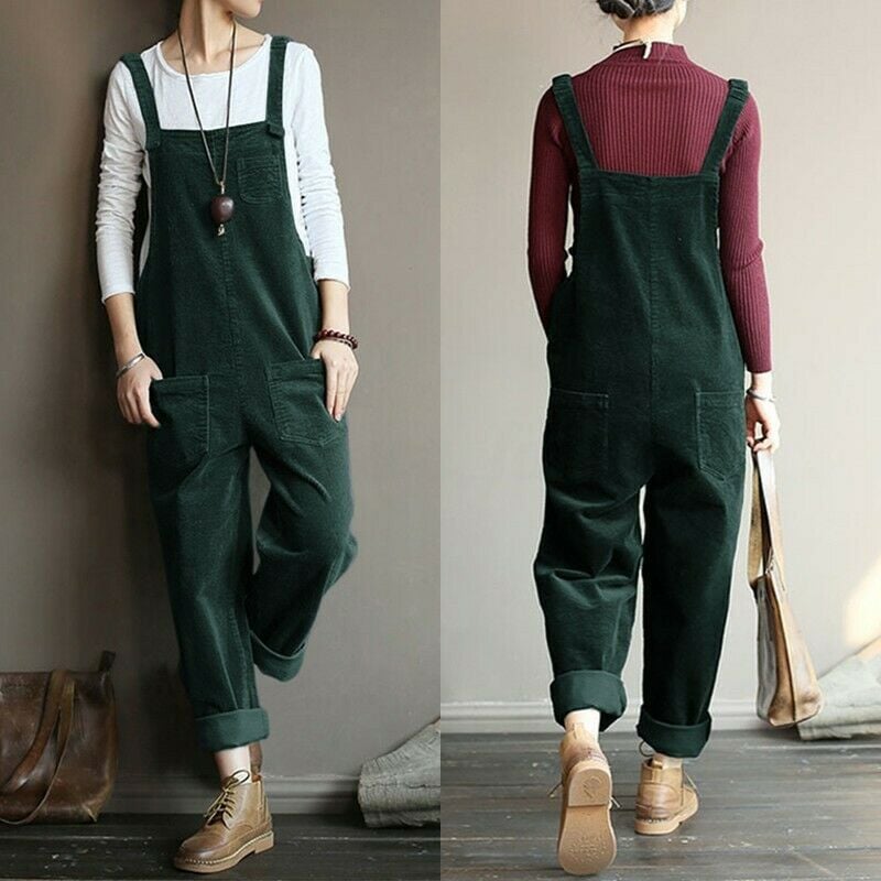 2024 NEW Wide Leg Corduroy Overalls