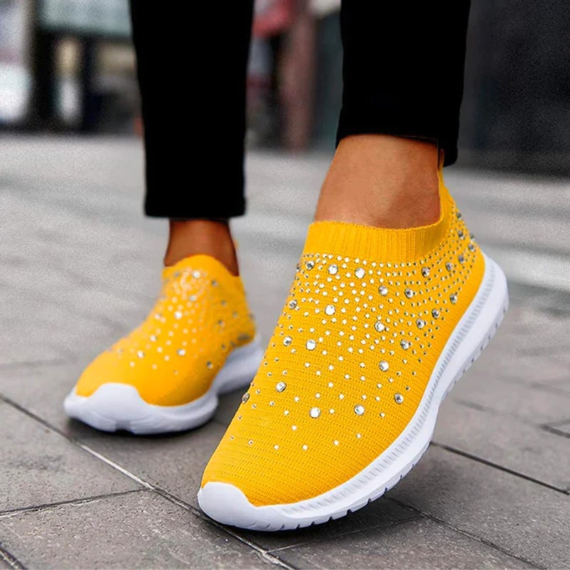 Diamond-studded Sneakers