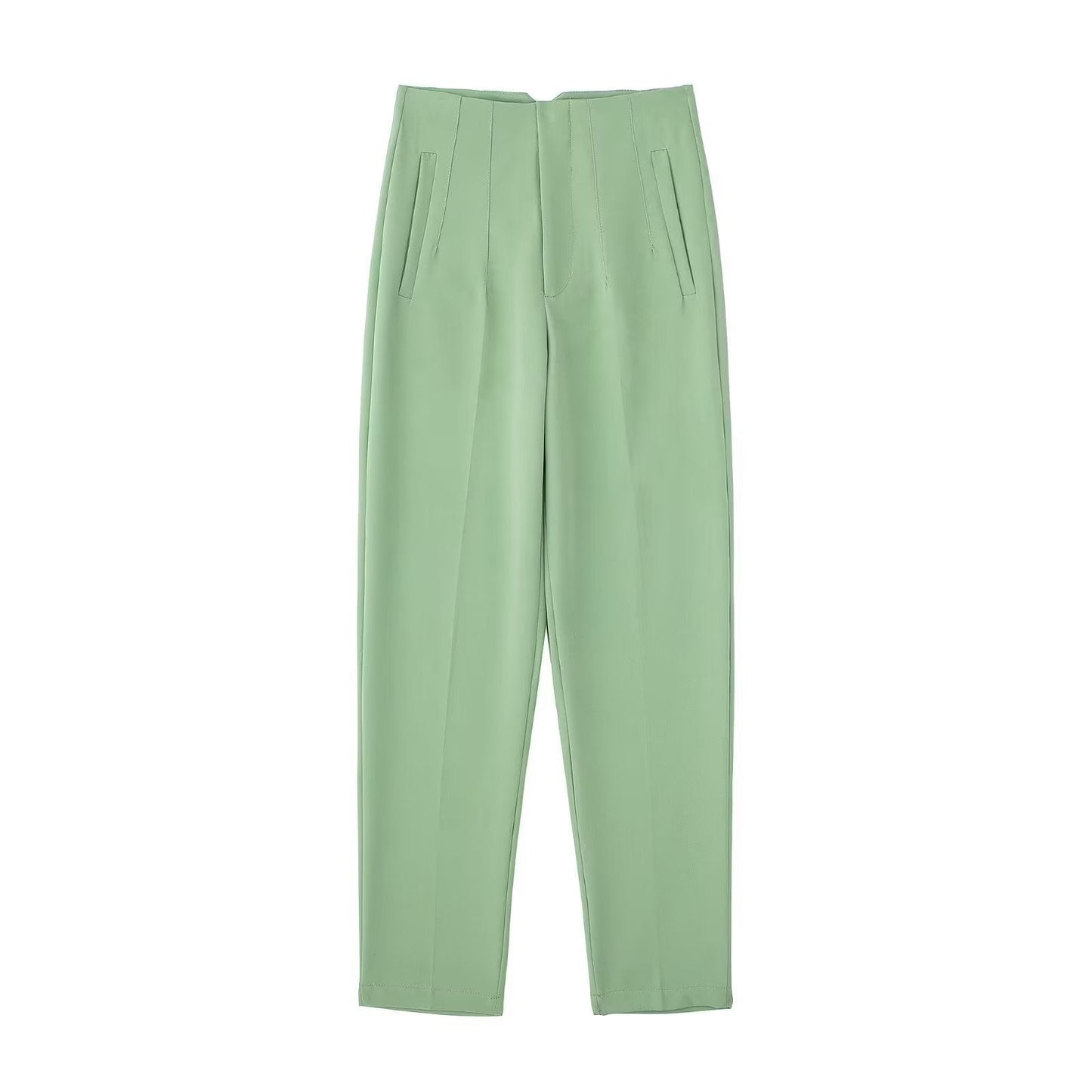 Tailored Pleat High Waist Pants