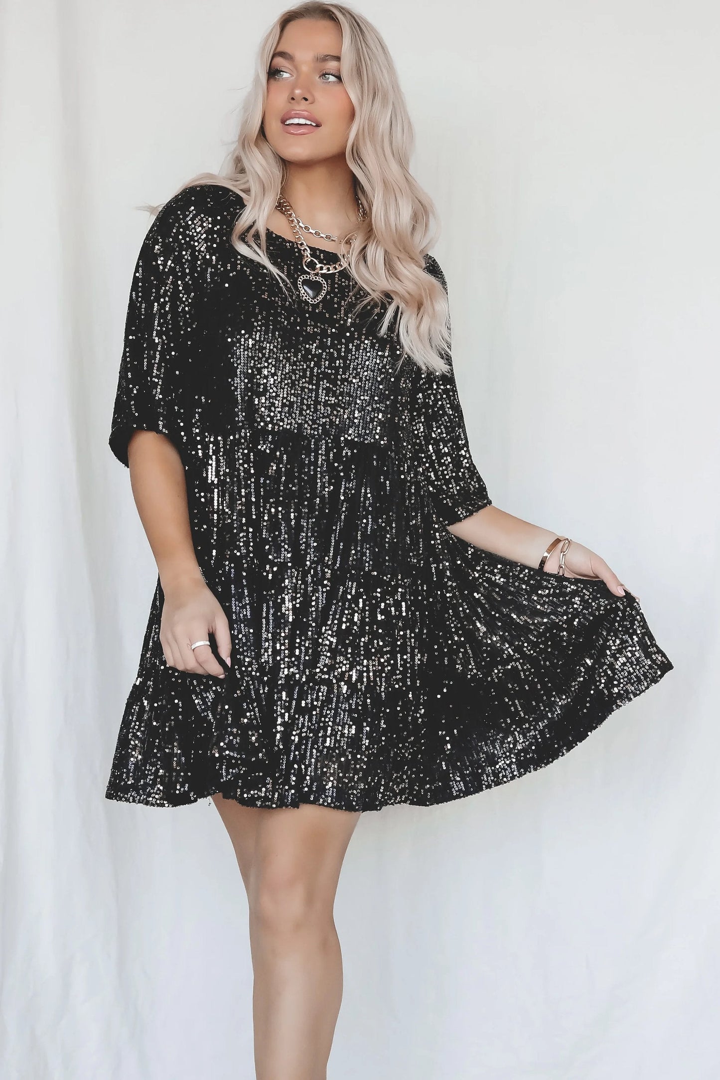 ✨2023 Sequin Baby Doll Dress