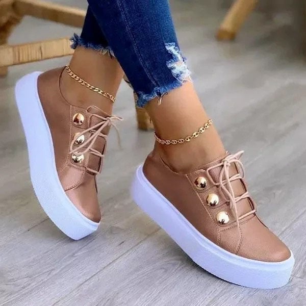 💓WOMEN'S SUPER COMFORTABLE LEATHER SHOES WITH A ROUND TOE - Buy two and get free shipping!