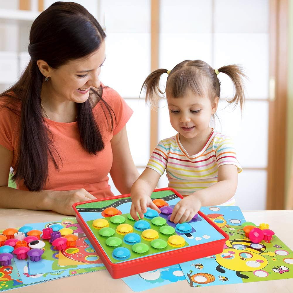 Button Art Toys for Toddlers