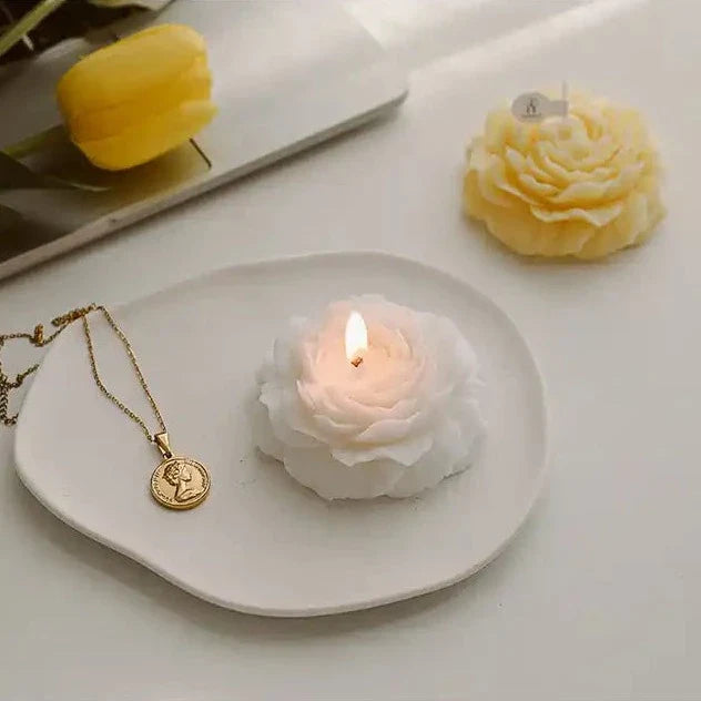 Flower Shaped Candle Set (4 Pack)