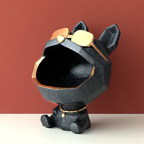 Dog Figurine Big Mouth Storage Box