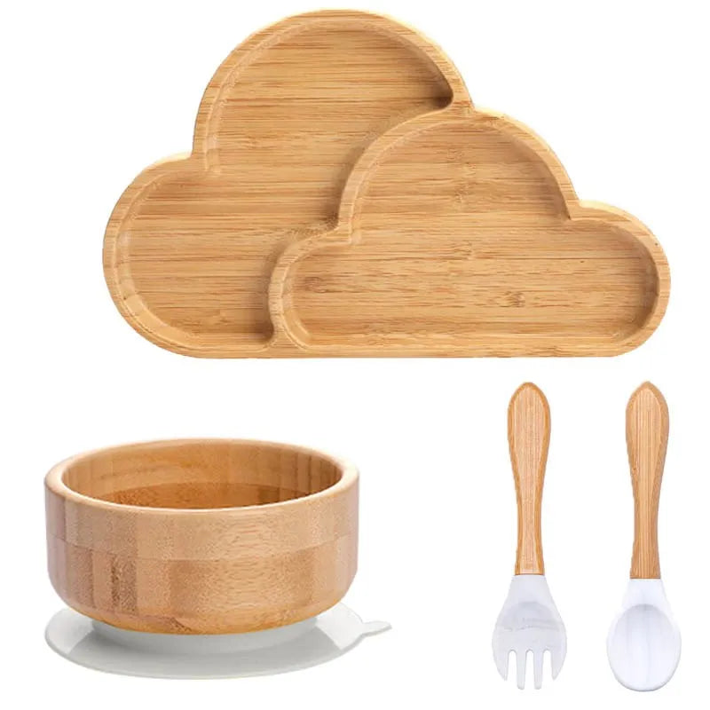 Children's Bamboo Dishes Plate