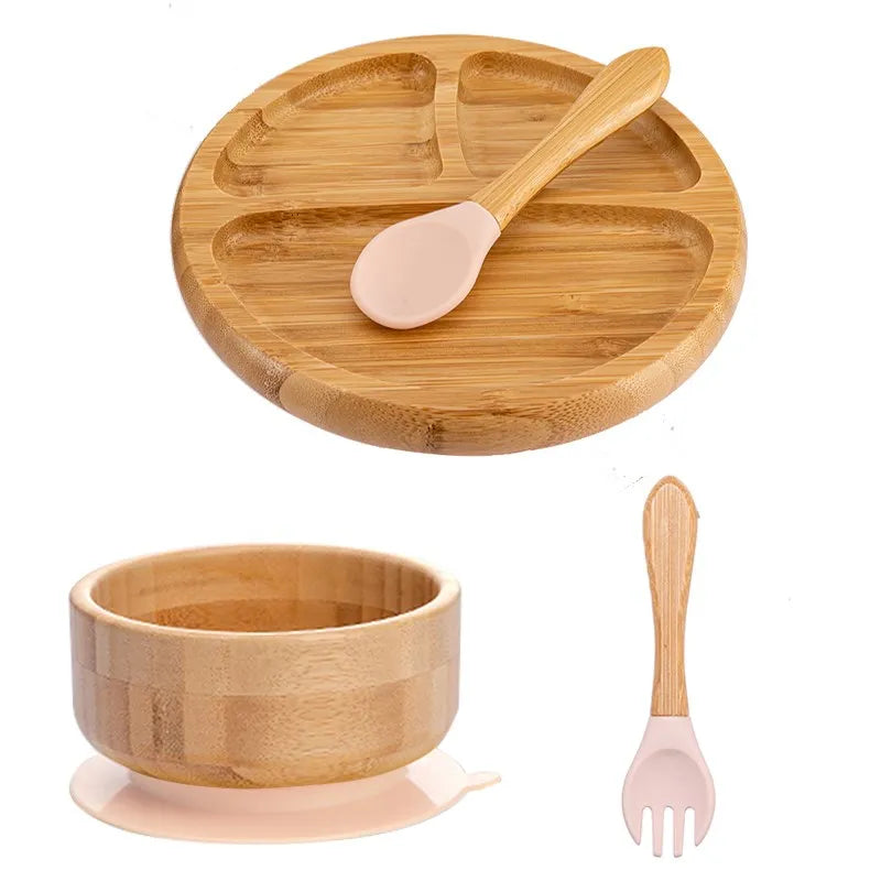 Children's Bamboo Dishes Plate