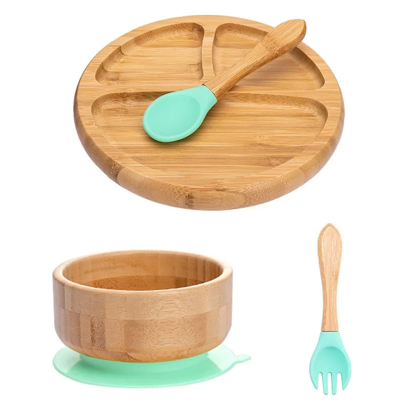 Children's Bamboo Dishes Plate