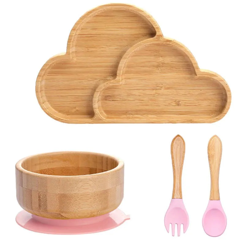 Children's Bamboo Dishes Plate