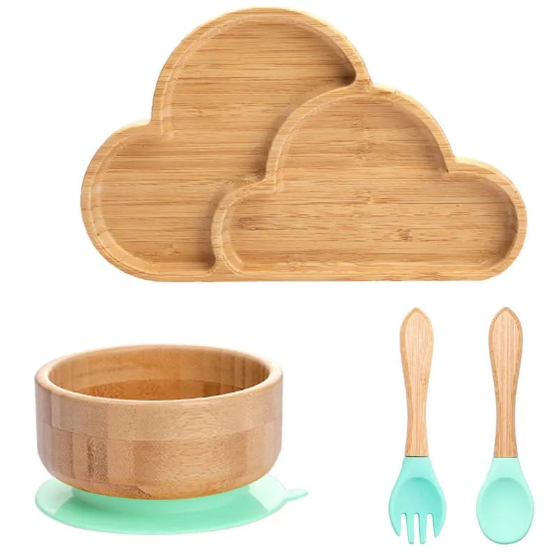 Children's Bamboo Dishes Plate