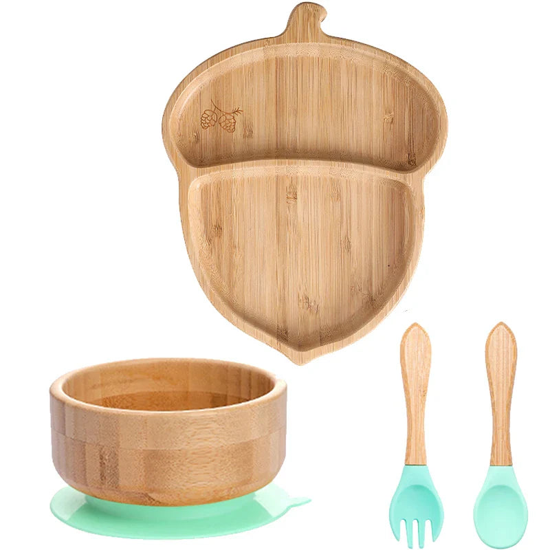 Children's Bamboo Dishes Plate