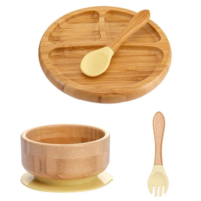 Children's Bamboo Dishes Plate