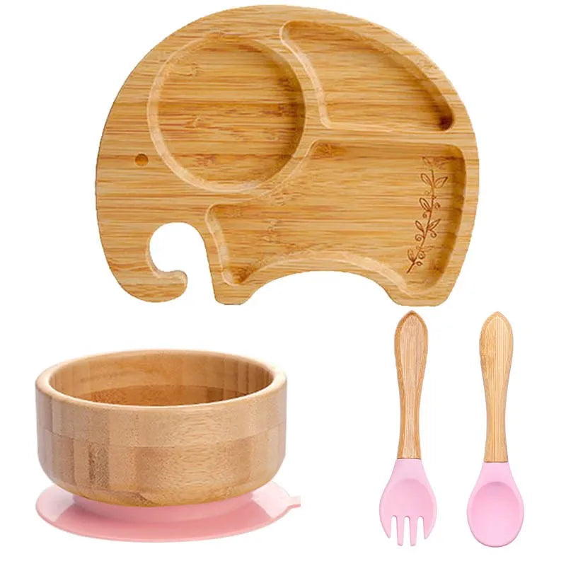 Children's Bamboo Dishes Plate