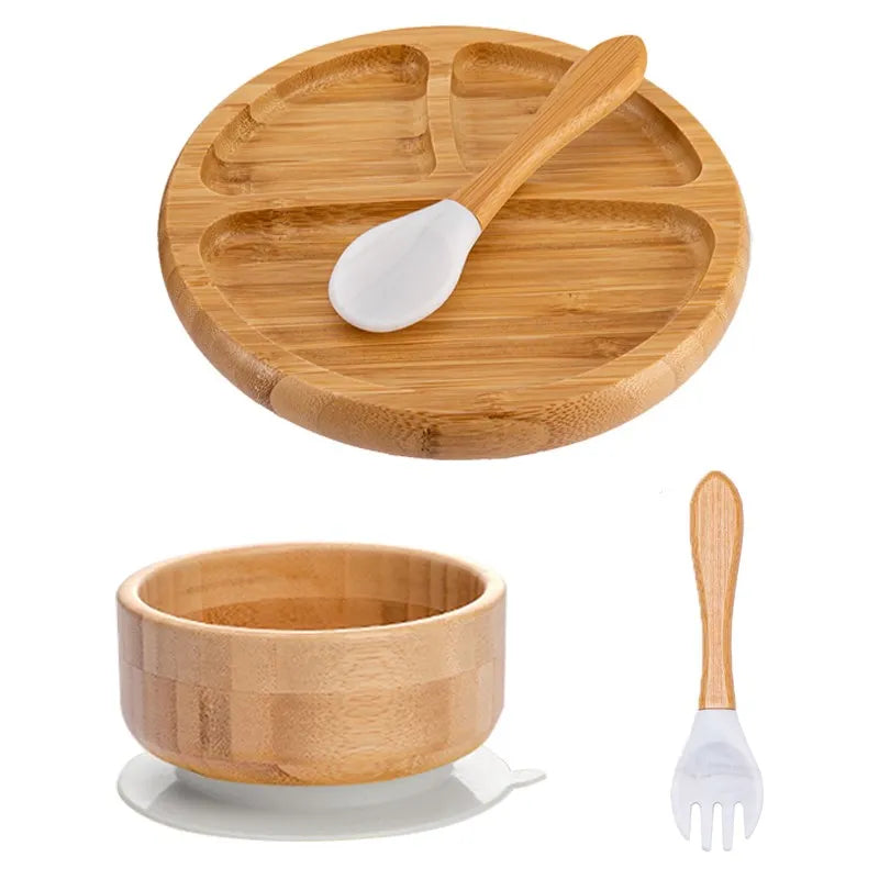 Children's Bamboo Dishes Plate