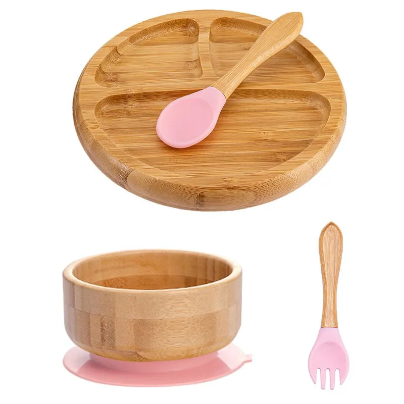 Children's Bamboo Dishes Plate