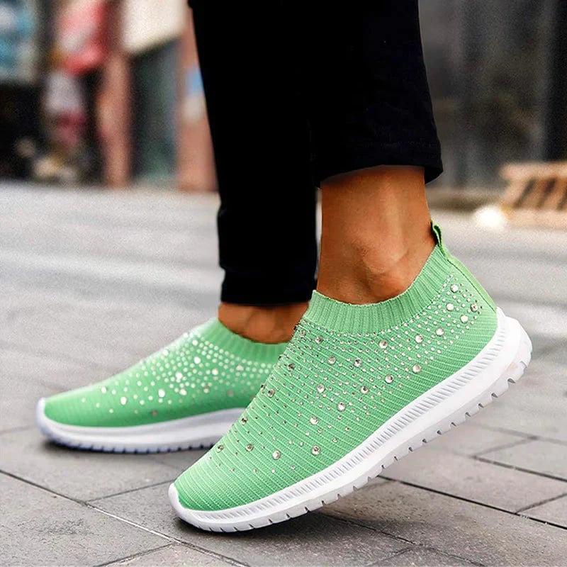 Diamond-studded Sneakers