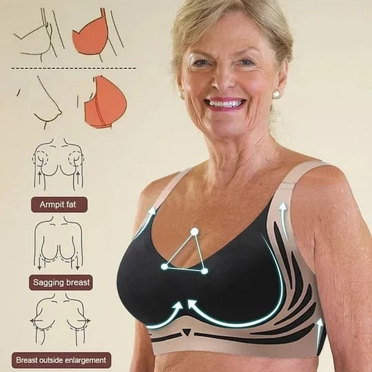 - Buy 1 Get 3 Packs🎁Super gather bra | Wireless Push-up Bra👍No more sagging breasts