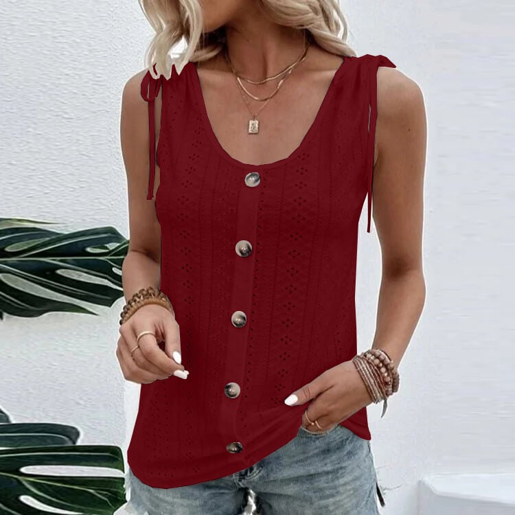 49% OFF🔥plus size solid color U-neck back heart T-shirt