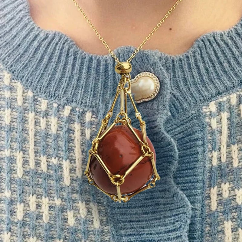 Final Day Sale: Get 70% Off on the 2024 Crystal Stone Holder Necklace!