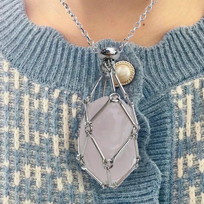 Final Day Sale: Get 70% Off on the 2024 Crystal Stone Holder Necklace!