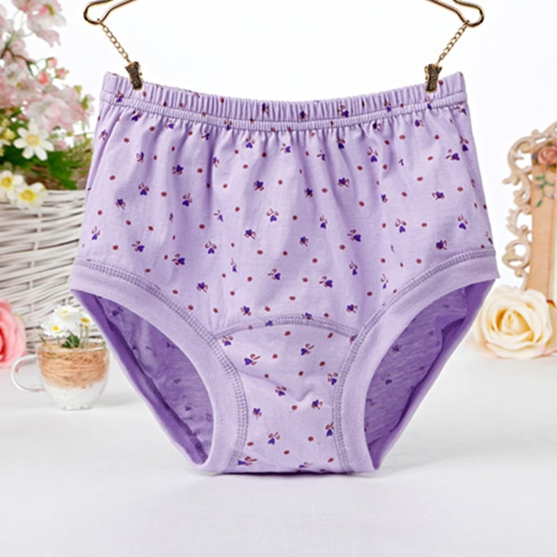 High-Waist Ladies Cotton Panties Plus Sizes💥5pcs Only $24.98 Today🔥