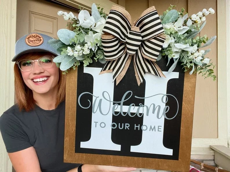 Welcome Front Door Wreath