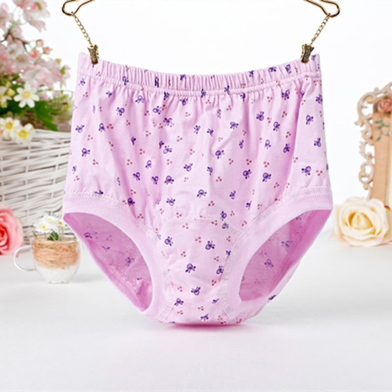 High-Waist Ladies Cotton Panties Plus Sizes💥5pcs Only $24.98 Today🔥