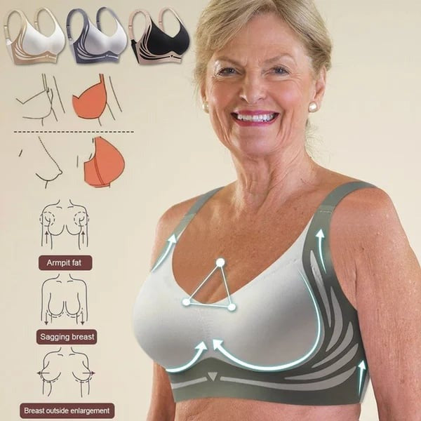 - Buy 1 Get 3 Packs🎁Super gather bra | Wireless Push-up Bra👍No more sagging breasts